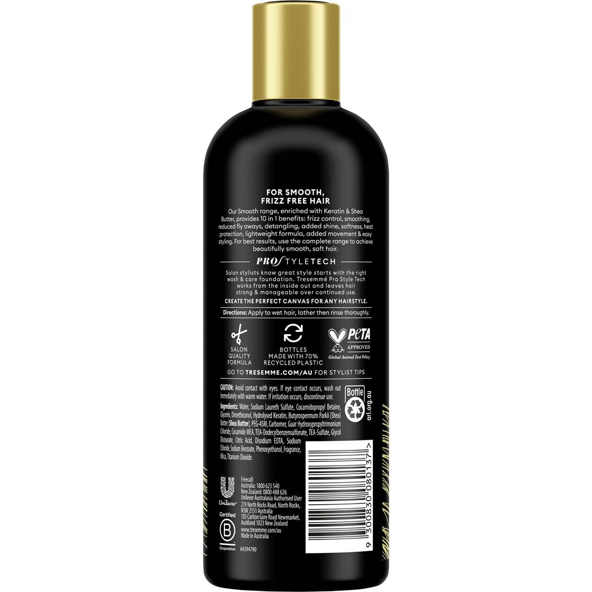 Tresemme Shampoo Keratin Smooth 500ml Woolworths