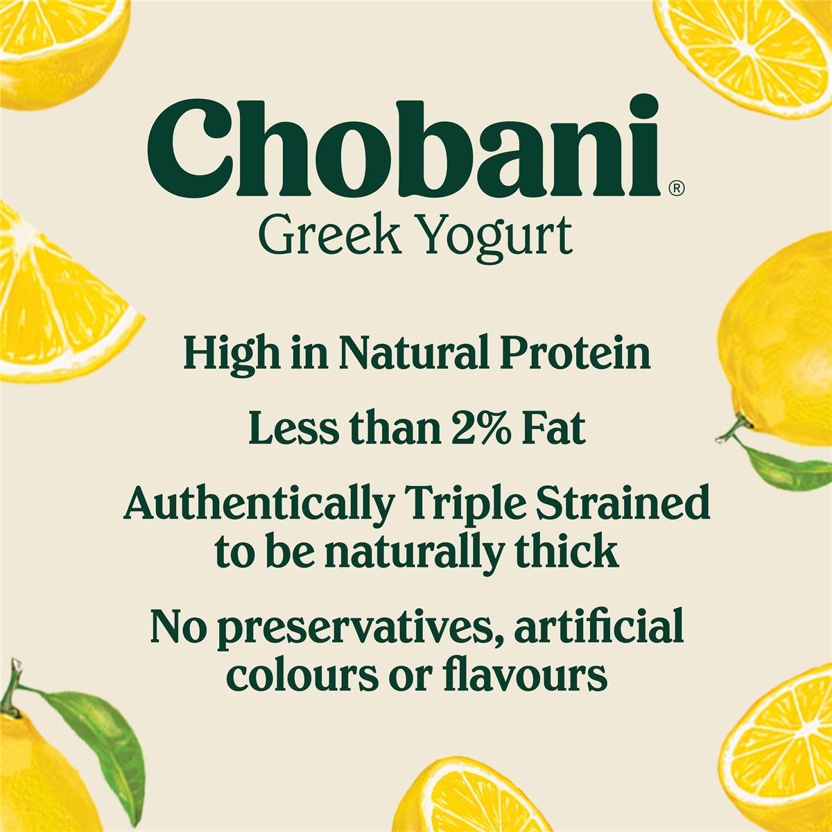 Chobani Greek Yogurt Lemon 160g Woolworths
