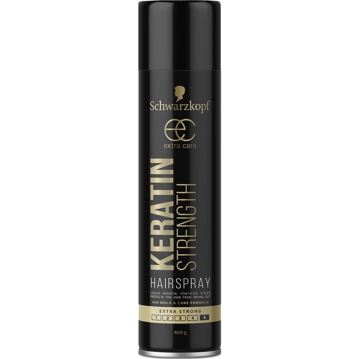 Schwarzkopf Extra Care Hair Spray Keratin Strength Styling Hairspray 400g