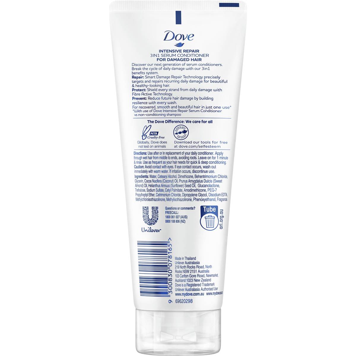 Dove Intensive 3in1 Conditioner 180ml Woolworths
