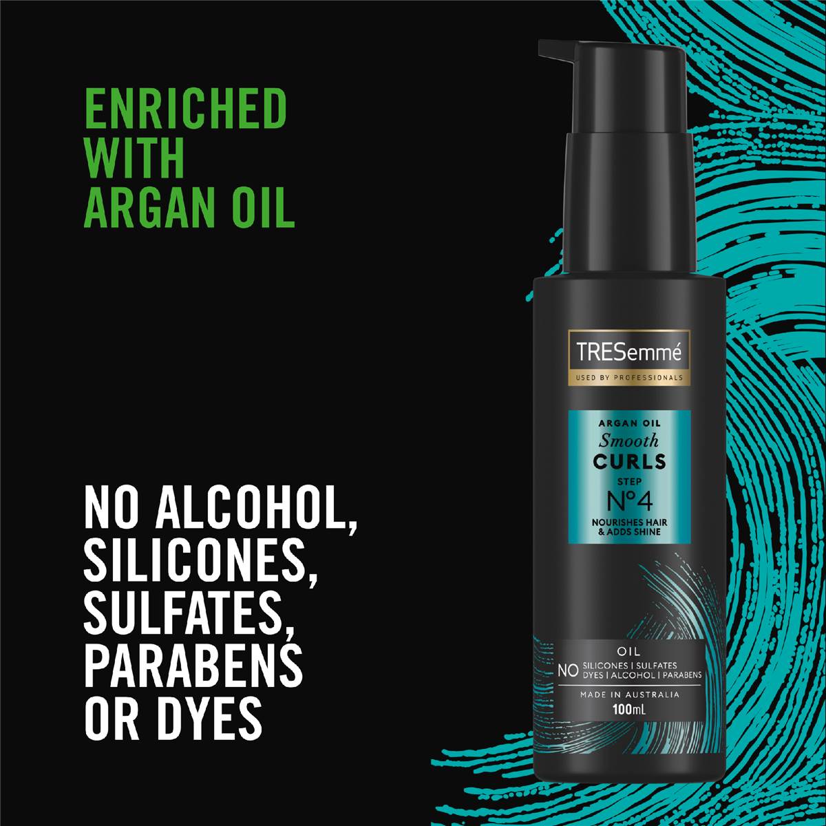 Tresemme Pro Collection Smooth Curls Oil With Argan Oil 100ml Woolworths
