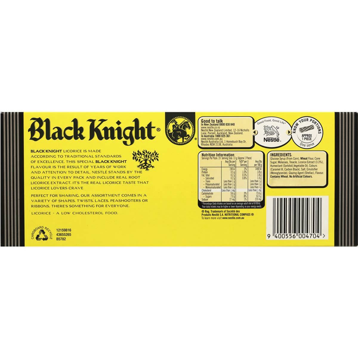 Black Knight Licorice Assorted 250g Woolworths