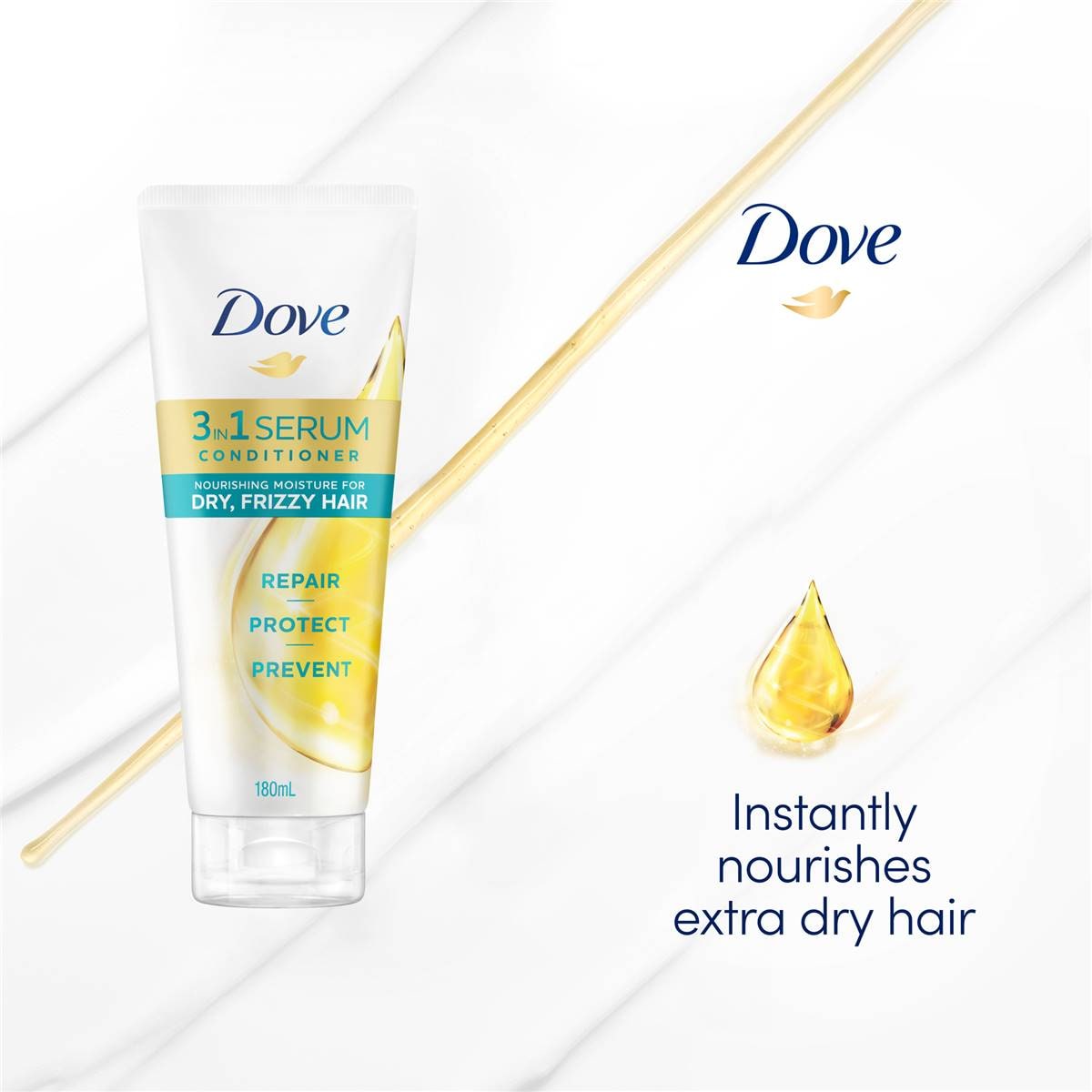 Dove 3in1 Serum Conditioner 180ml Woolworths