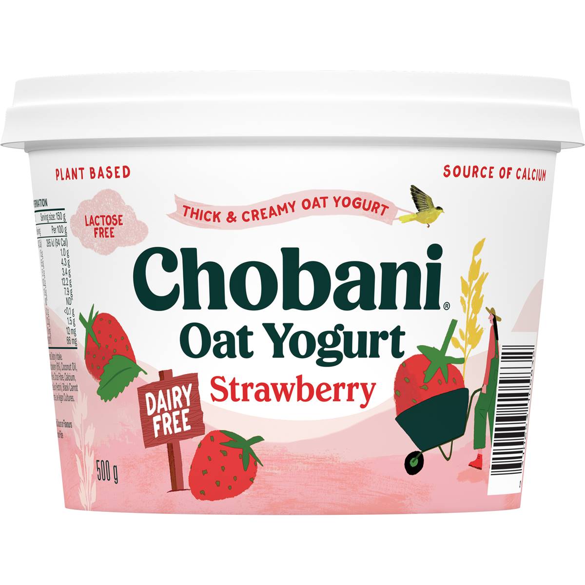 Chobani Oat Yogurt Strawberry Dairy Free 500g | Woolworths