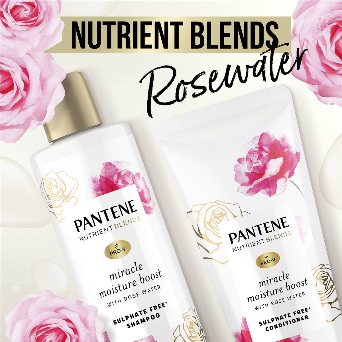 Pantene nutrients blend shampoo rosewater 500ml woolworths