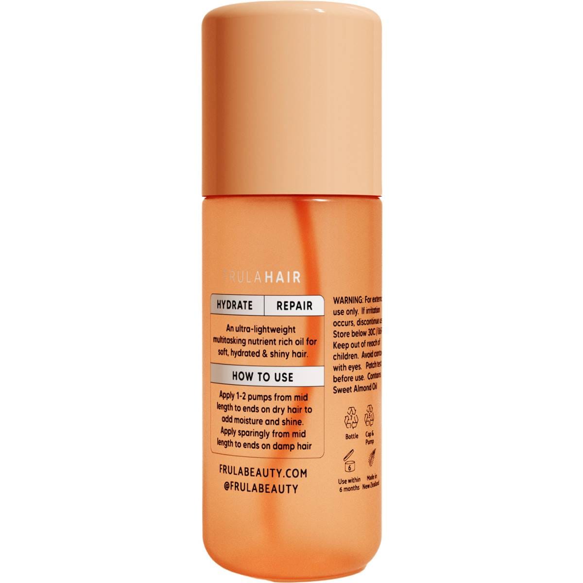 Frulahair Hydrating Hair Treatment Oil 60ml Woolworths