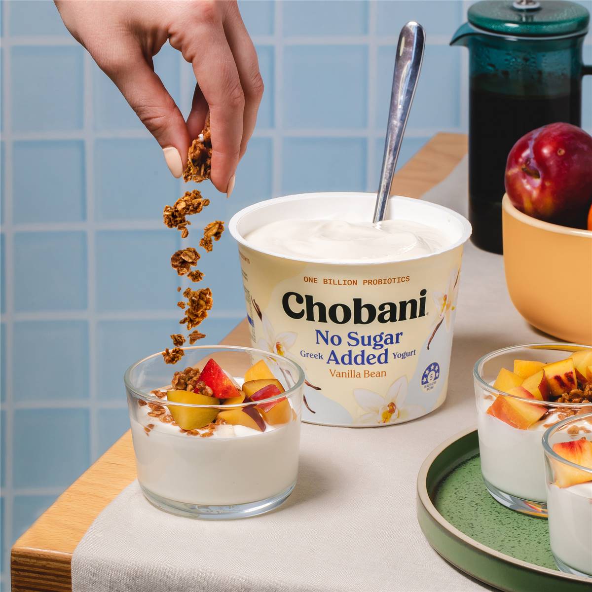 Chobani No Sugar Added Greek Yogurt Vanilla 680g Woolworths