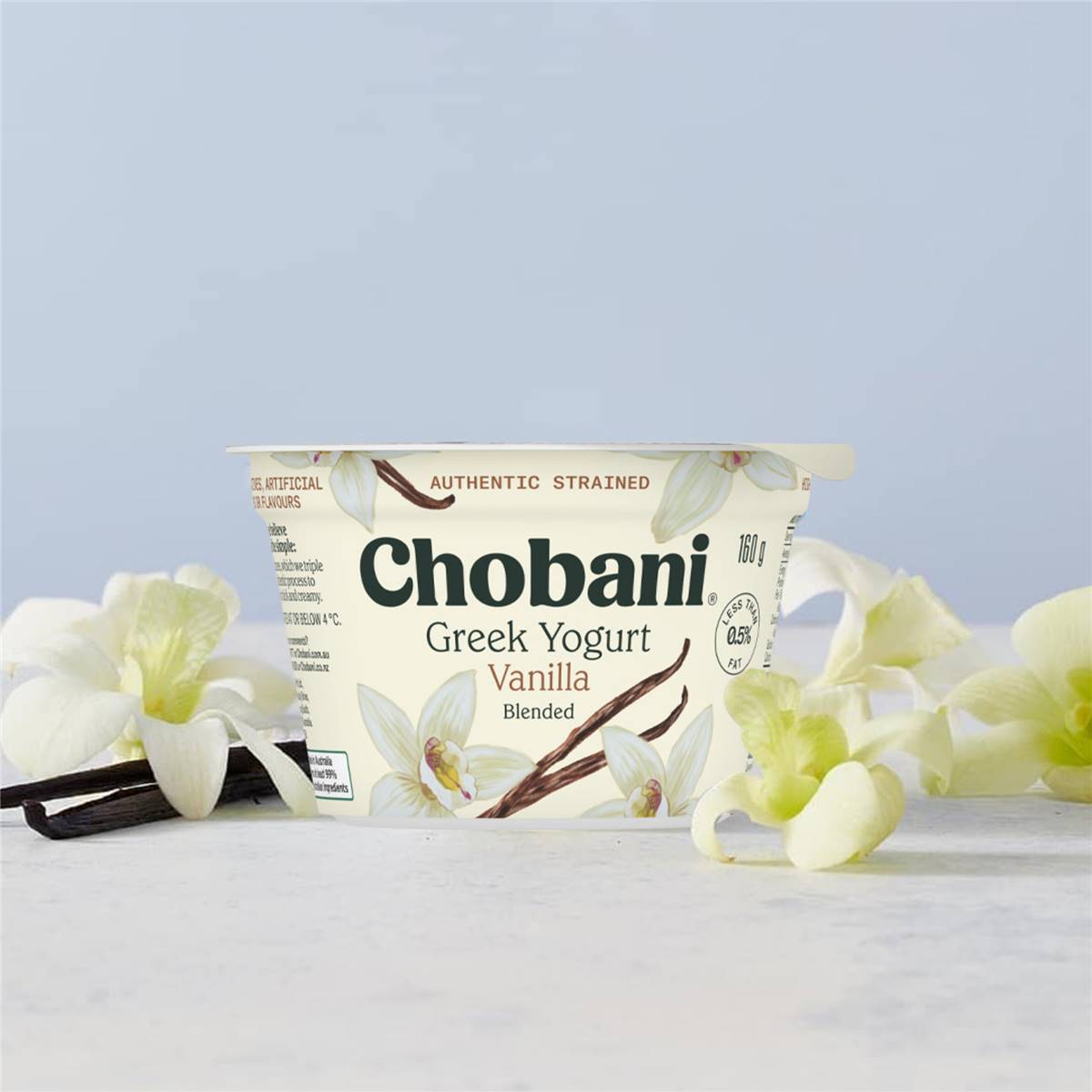 Chobani Greek Yogurt Vanilla 160g | Woolworths