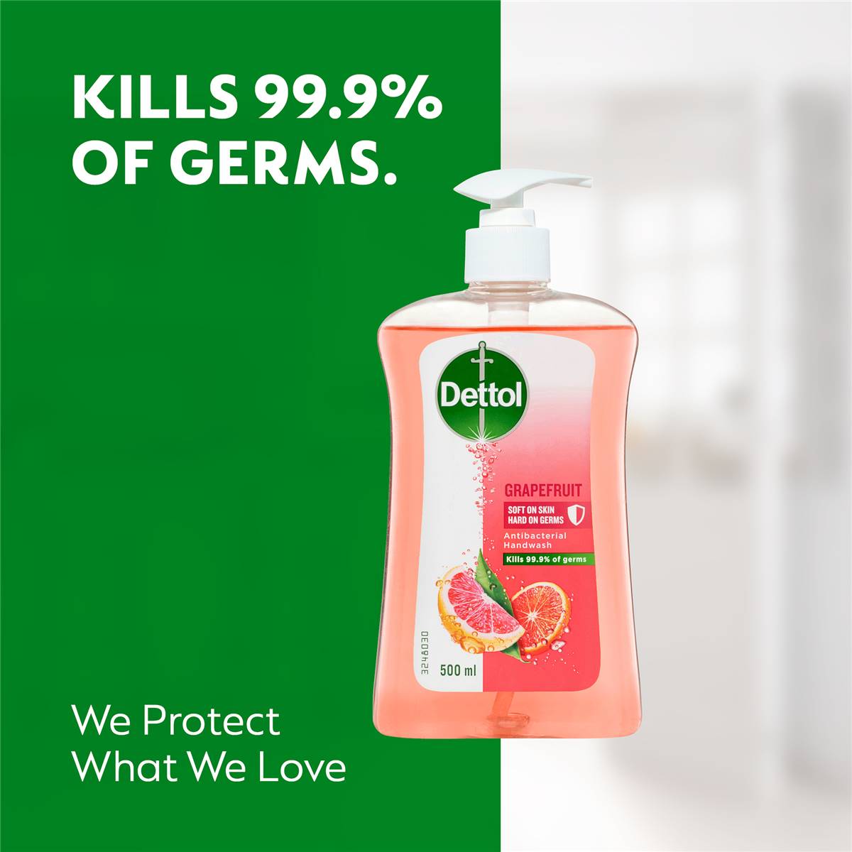 Dettol Antibacterial Liquid Hand Wash Pump Grapefruit 500ml Woolworths