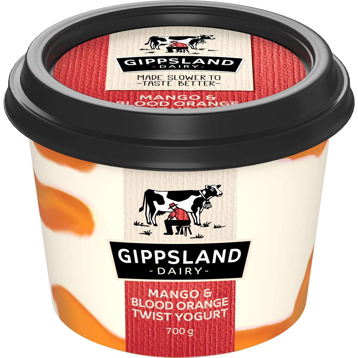 Gippsland Dairy Twist Yoghurt Mango & Blood Orange 700g