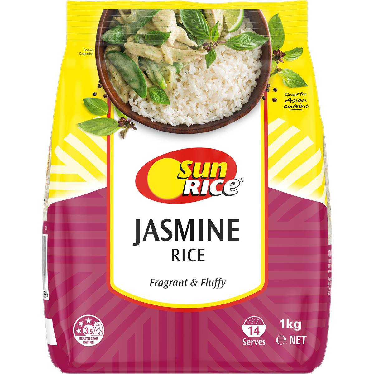 Sunrice Jasmine Rice 1kg Woolworths