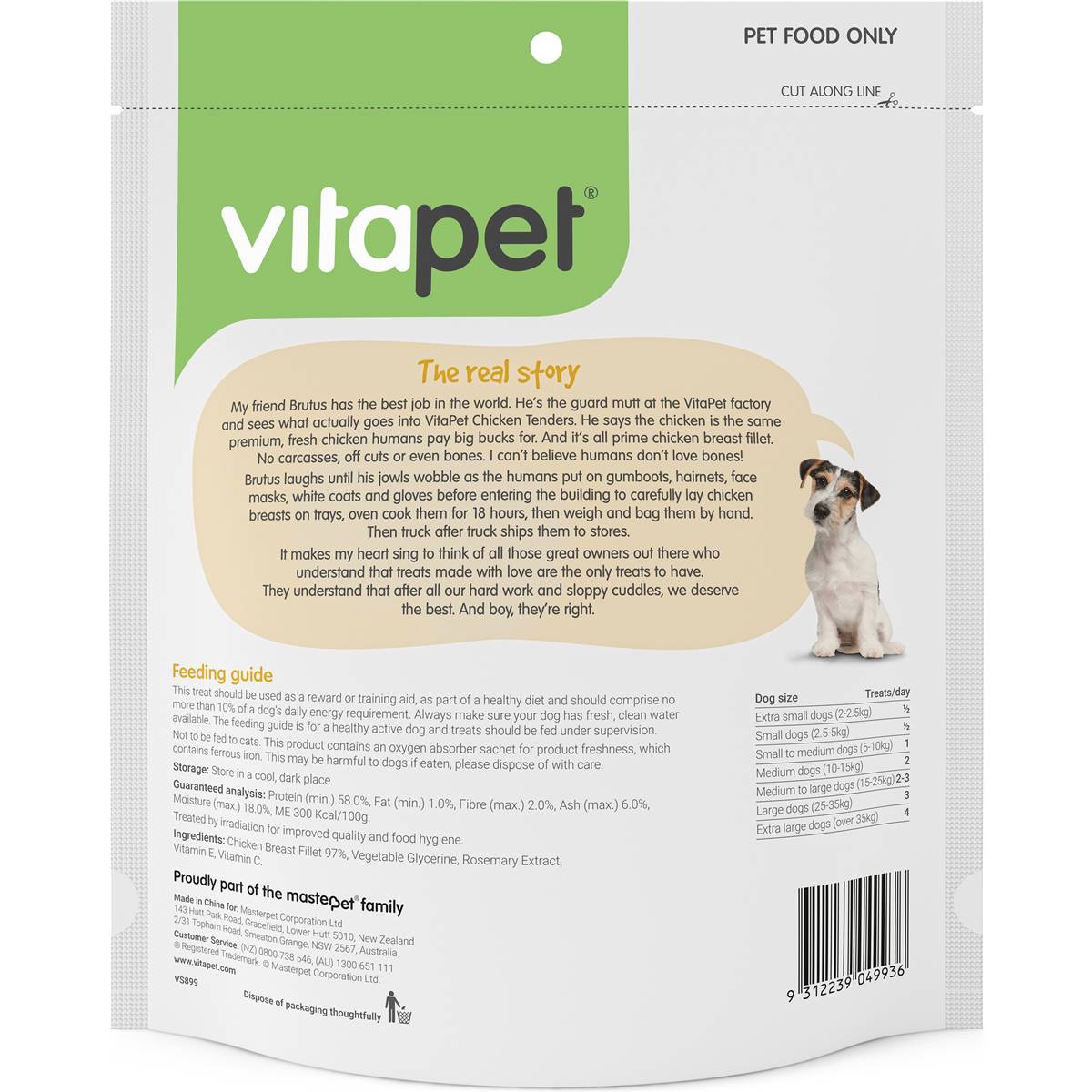 Vitapet Chicken Tenders 500g Woolworths