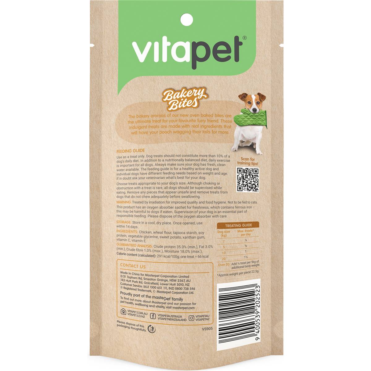 Vitapet Bakery Bites Chicken Mini Bagels 5 Pack Woolworths