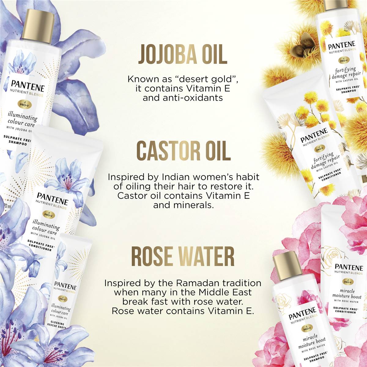 Pantene Nutrients Blend Shampoo Jojoba 500ml Woolworths