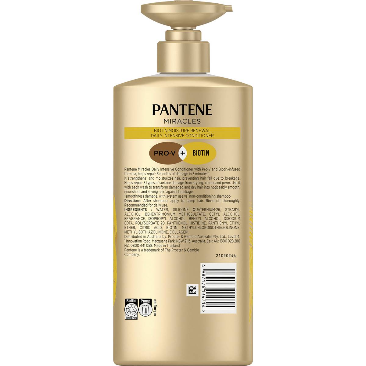 Pantene Moisture Renewal Conditioner Jojoba 600ml | Woolworths