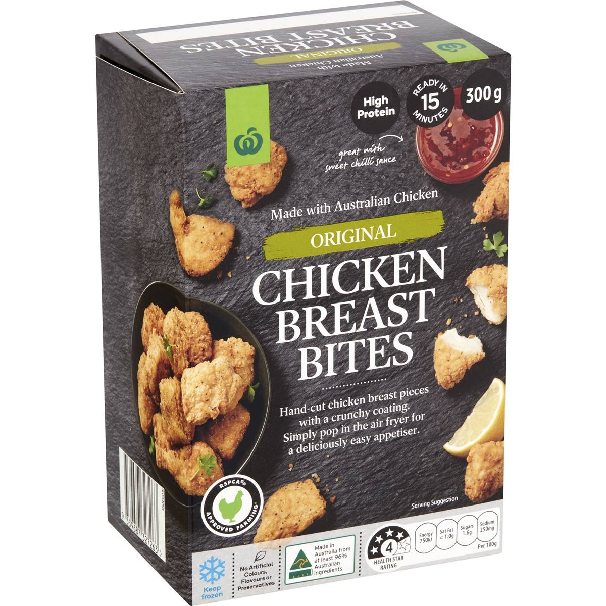 Woolworths Chicken Breast Bites Original 300g Woolworths