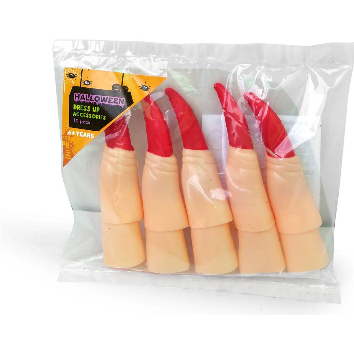 Halloween Dress Up Accessories Witch Fingers 10 Pack Woolworths