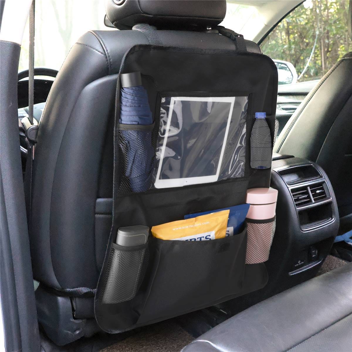 Inspire 2 Tier Back Seat Car Organiser Black Each Woolworths
