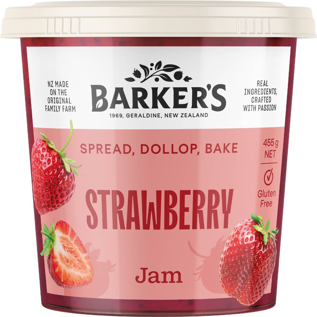 Barker's Anathoth Farm Strawberry Jam 455g Woolworths