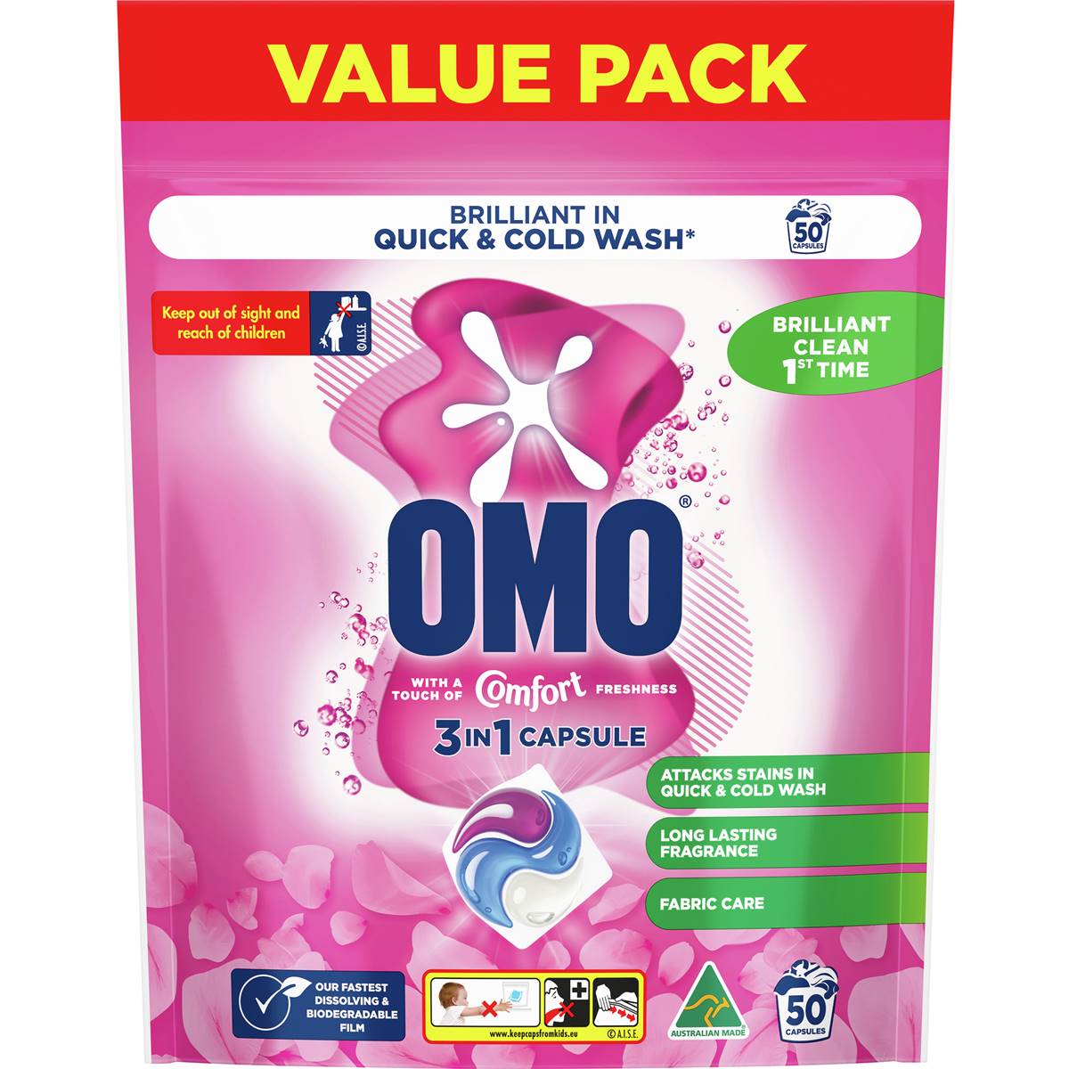 Omo 3 In 1 Laundry Capsules With Comfort 50 Pack Woolworths top-nanox-laundry-capsules-ntuc-fairprice