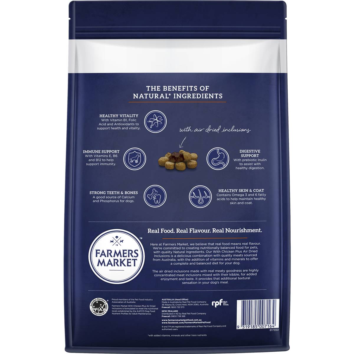 Farmers Market Adult Dry Dog Food Chicken W Airdried Inclusions 2.2kg Woolworths