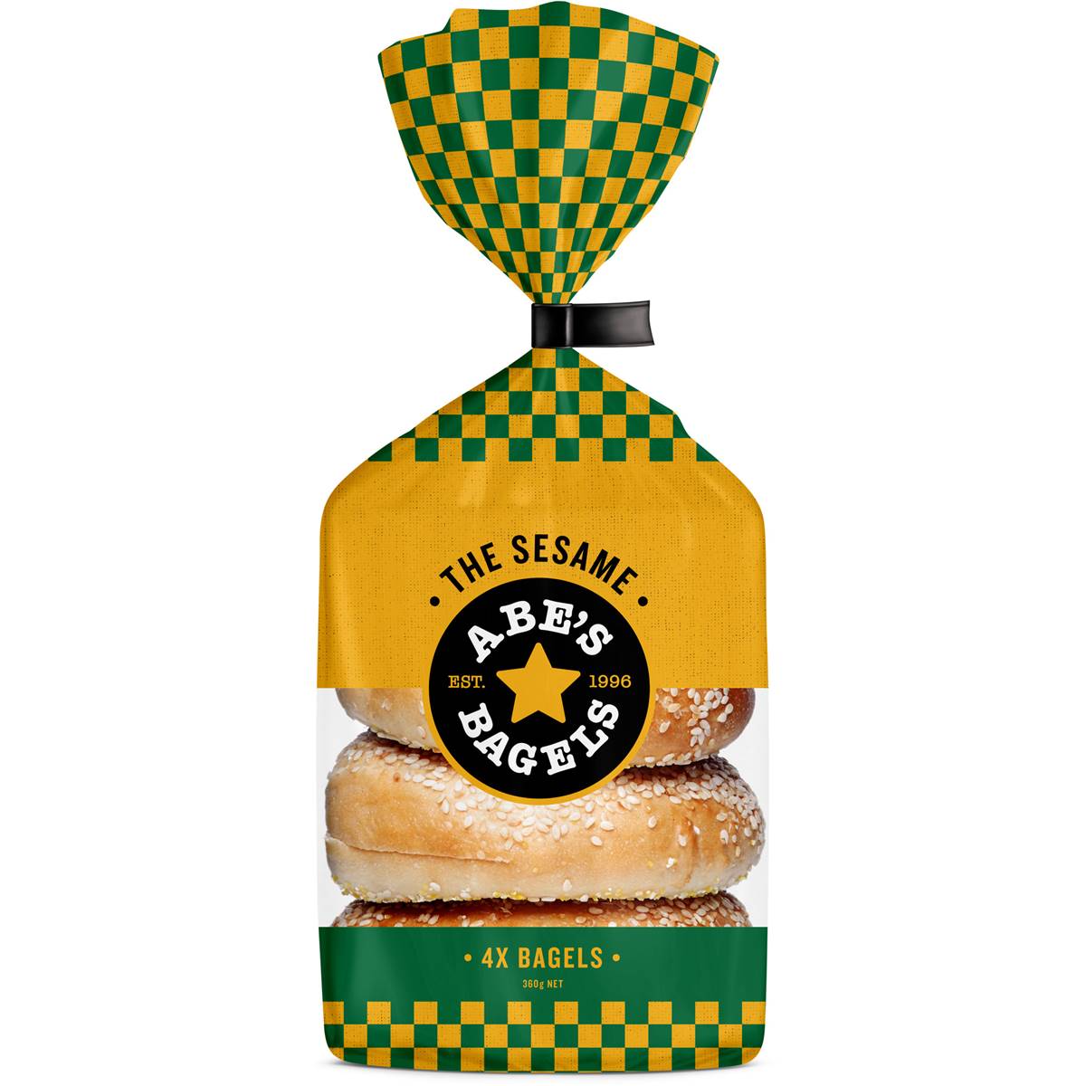 Abe's Bagel Bakery Sesame Seed Bagels 360g 4 Pack Woolworths