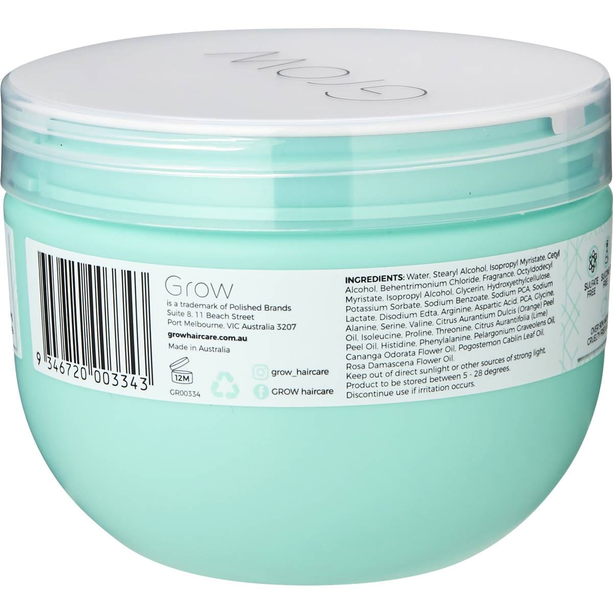 Grow Grow Antibreakage Hair Mask 250ml Woolworths