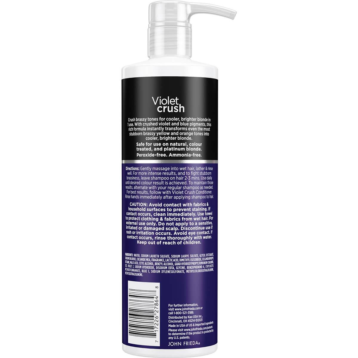 John Frieda Violet Crush Intense Shampoo 475ml Woolworths