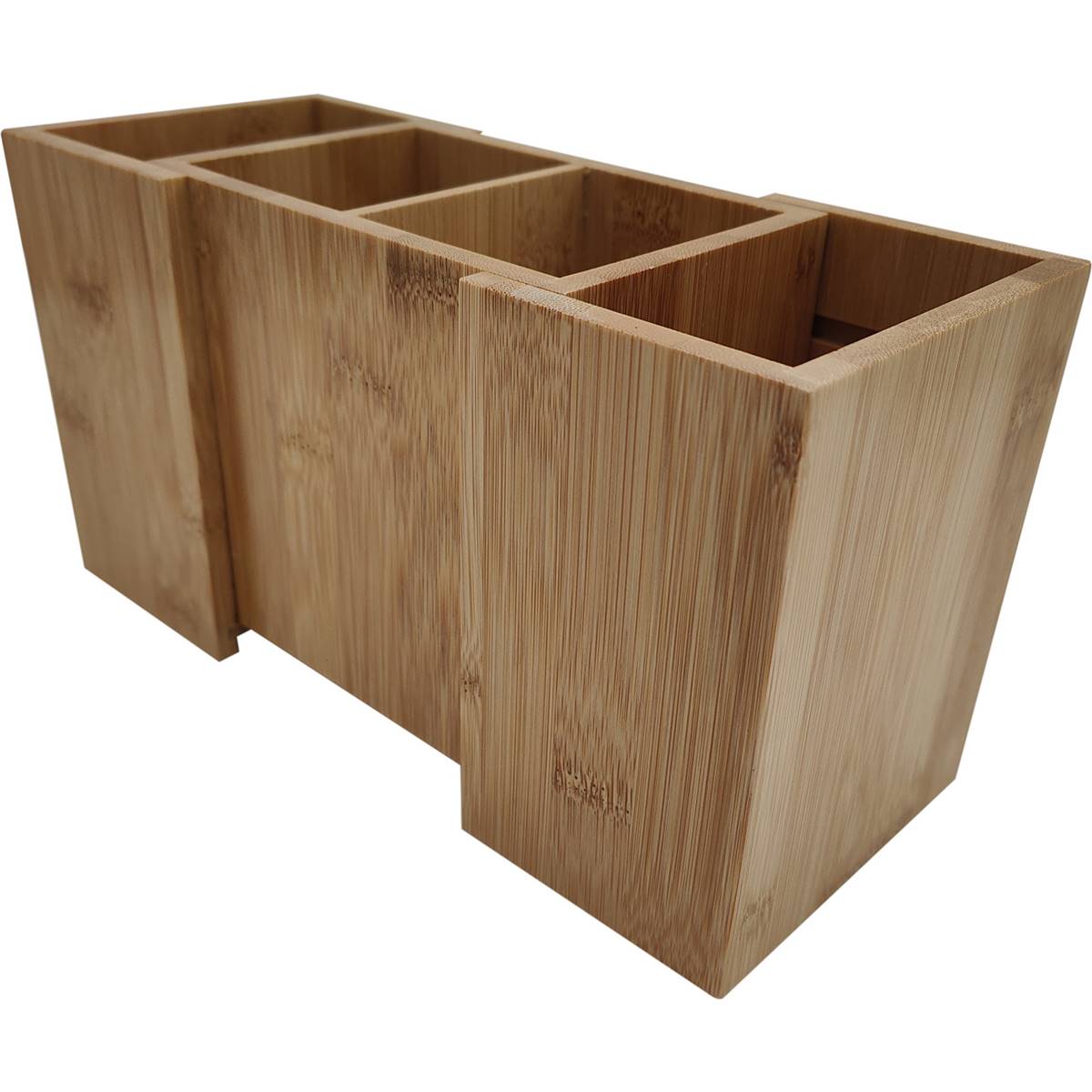 Inspire Bamboo Expandable Utensil Holder Each Woolworths