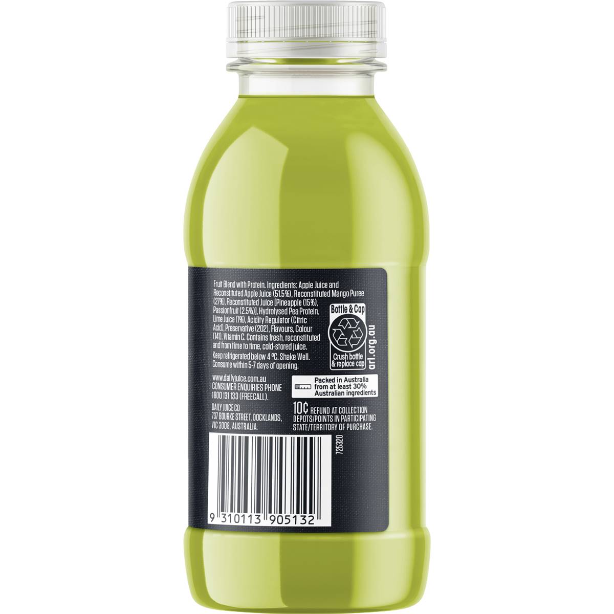 Daily Juice Co Green Blend With Plant Protein Ml Woolworths