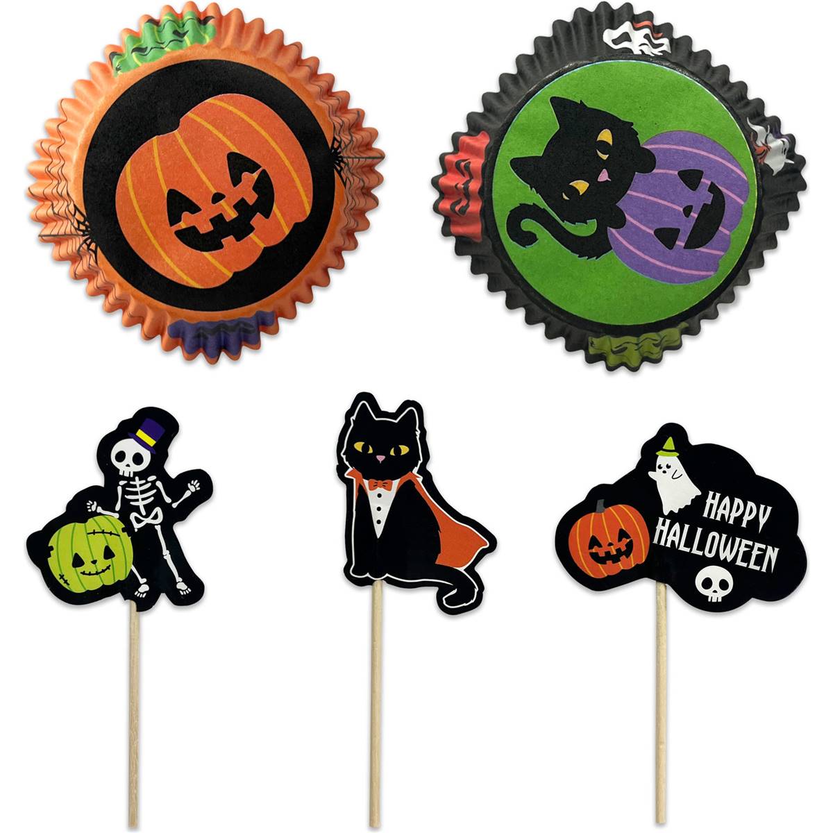 Halloween Cupcake Decorating 12 Piece Set Each | Woolworths