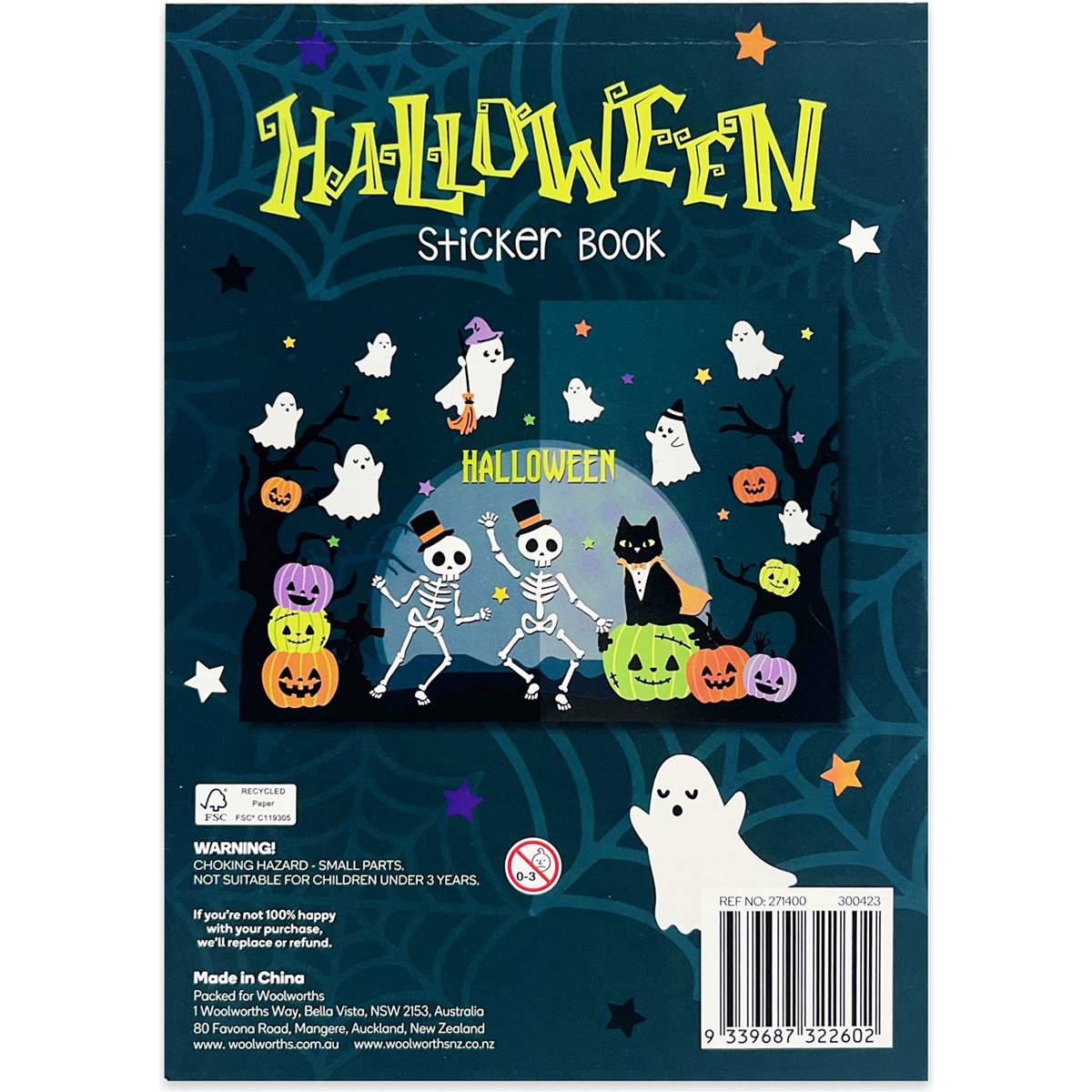 Halloween Sticker Book A5 Each | Woolworths