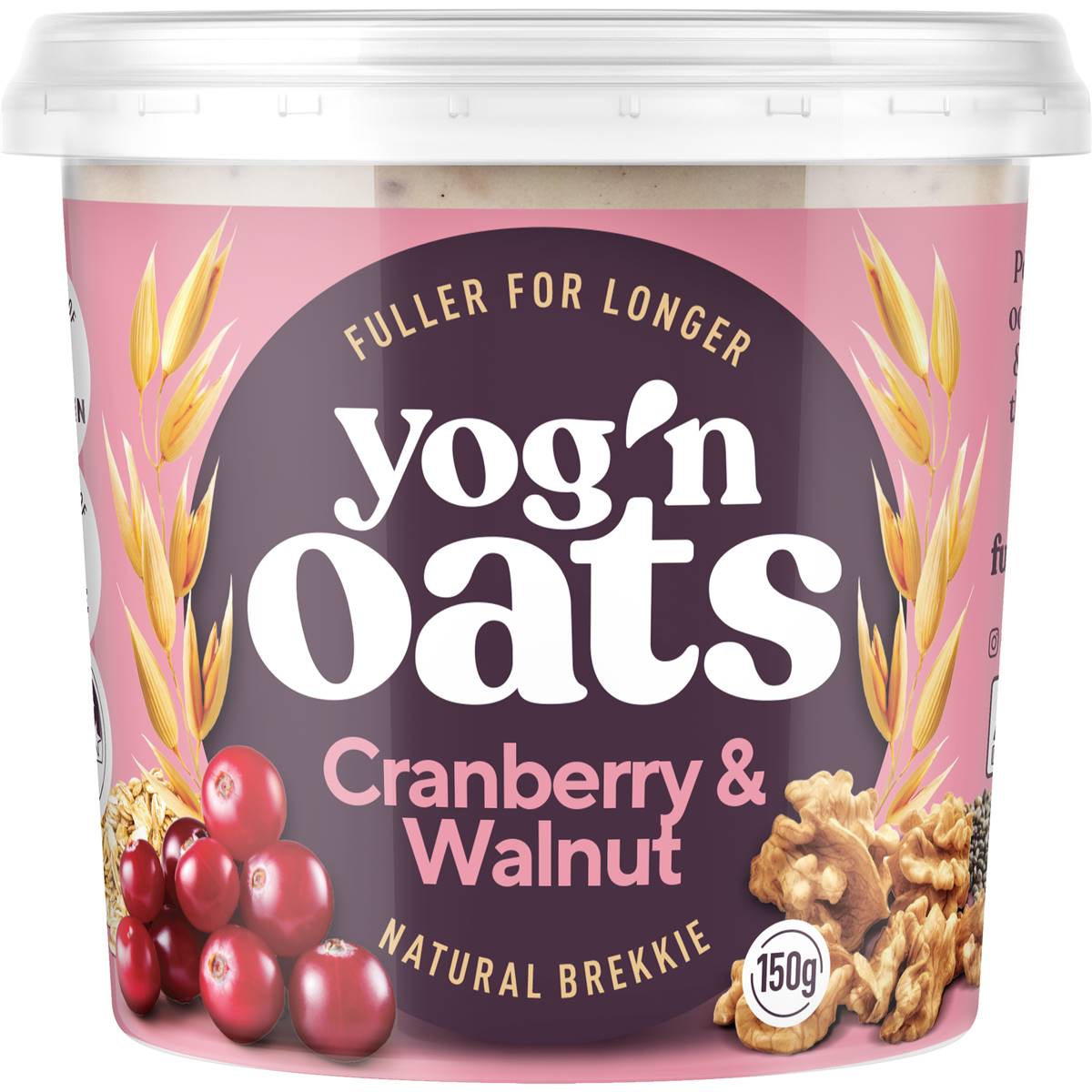 Yog'n Oats Yoghurt Cranberry & Walnut 150g Woolworths