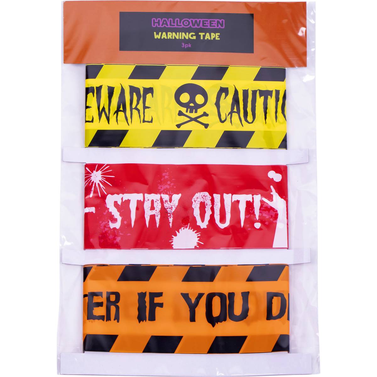 Halloween Skull Warning Tape Sign Party Prop For Renewal By Andersen - View #2