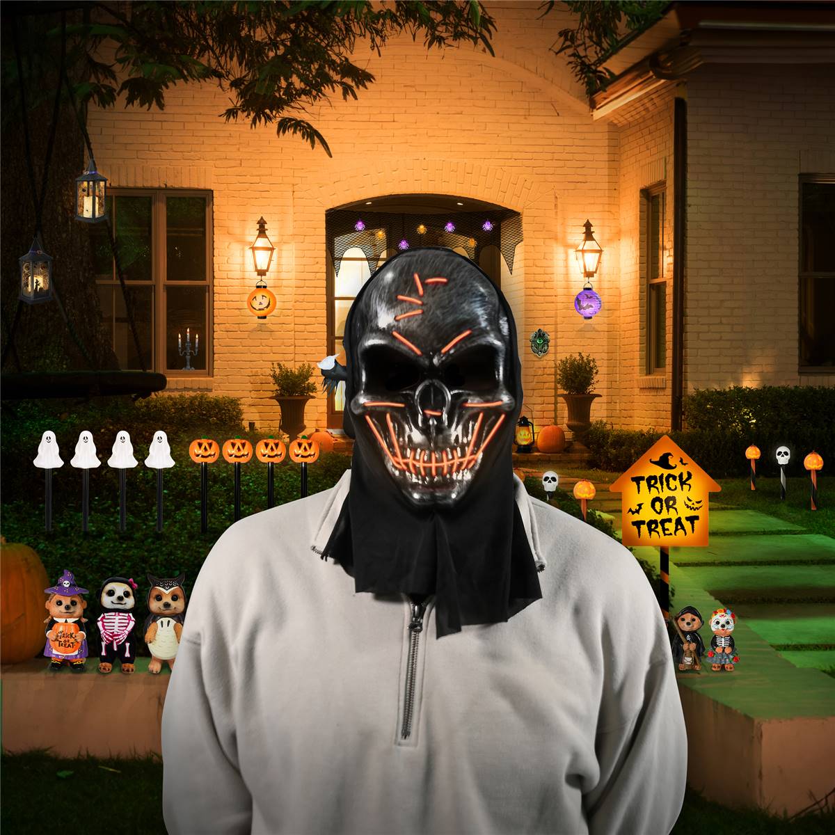 Mirabella Halloween Glow In The Dark Mask Skull Each | Woolworths