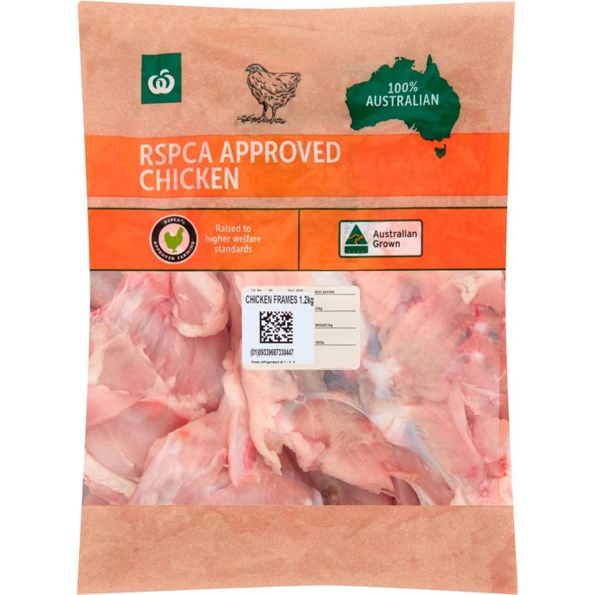Woolworths Rspca Approved Chicken Frames 1.2kg Woolworths