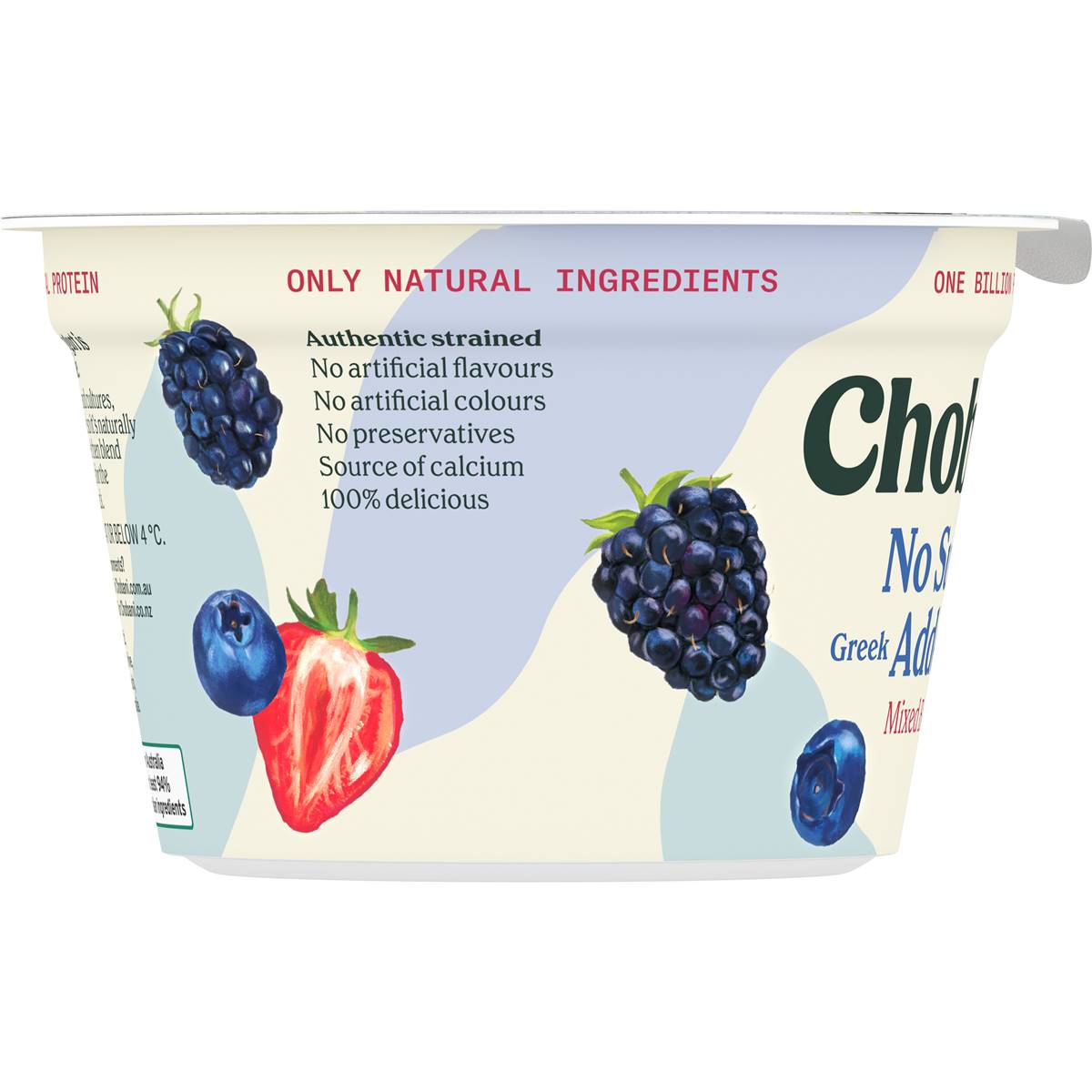 Chobani No Sugar Added Greek Yogurt Mixed Berry 150g Woolworths