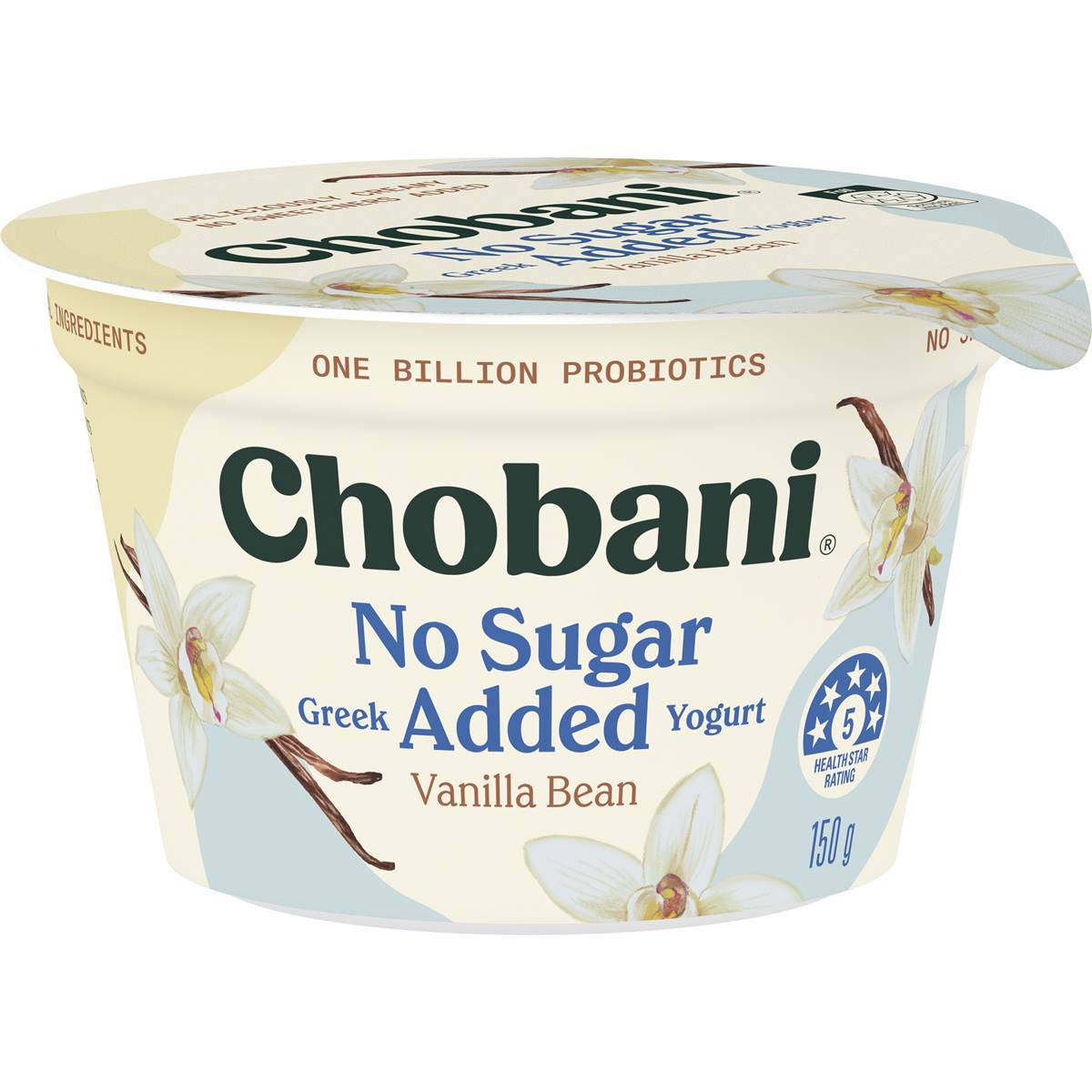 Chobani No Sugar Added Greek Yogurt Vanilla 150g Woolworths