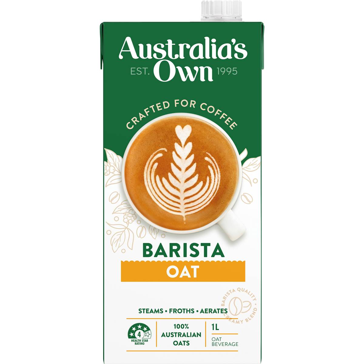 Australia's Own Barista Oat Long Life Milk UHT 1L