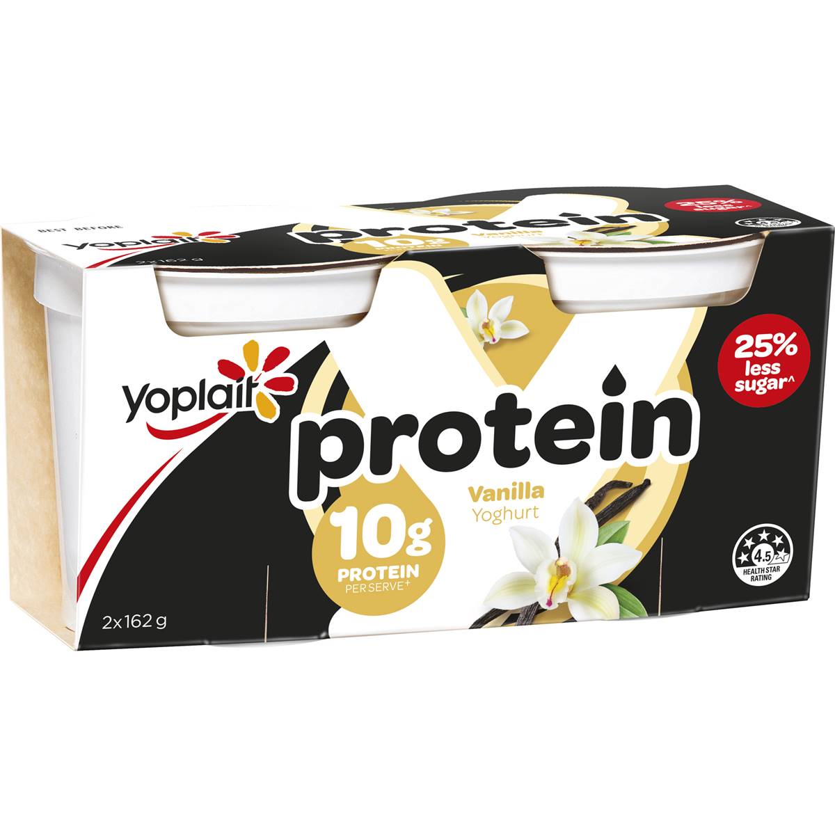 Yoplait Protein Vanilla Yoghurt 2 Pack Woolworths