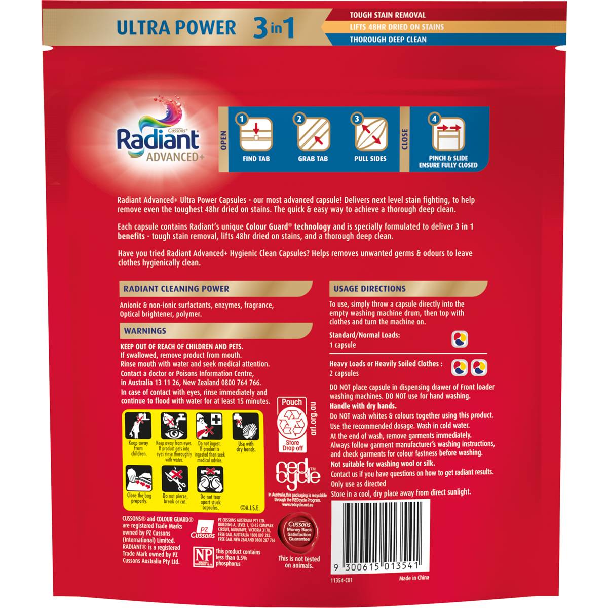 Radiant Advanced+ Ultra Power 3in1 Laundry Capsules Detergent 28 Pack Woolworths