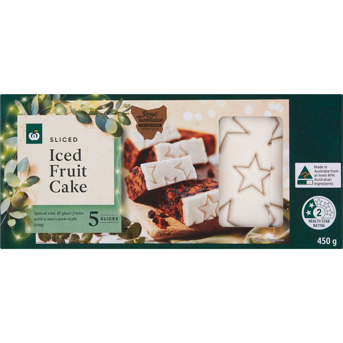 Woolworths Iced Fruit Cake Slices 5 Pack Woolworths