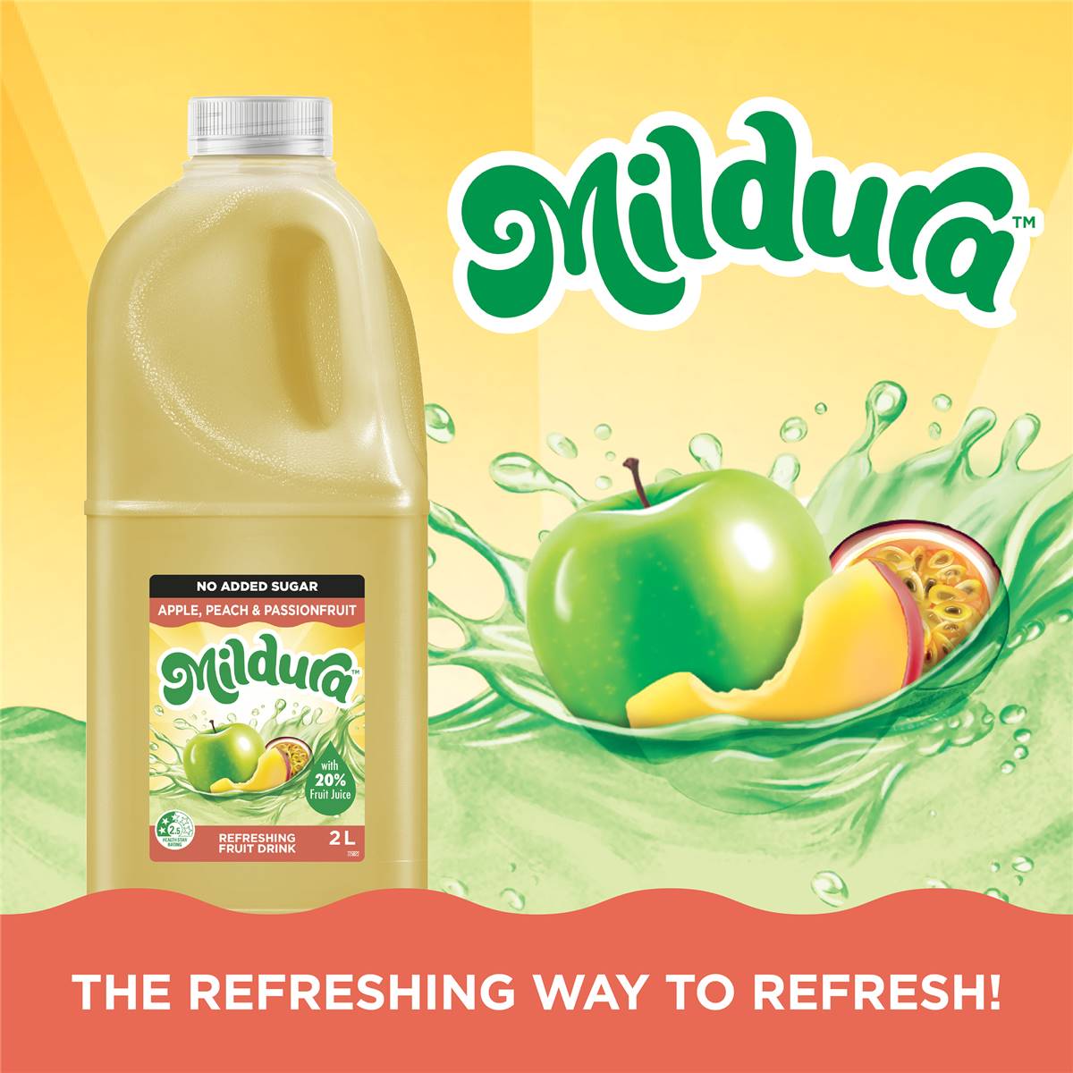 Mildura Apple, Peach & Passionfruit Juice 2l Woolworths
