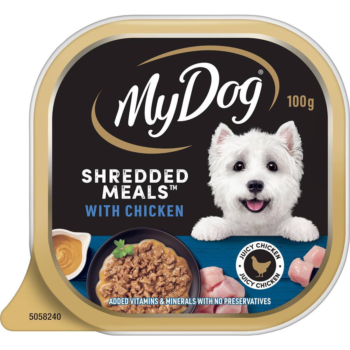 My Dog Shredded Meals Chicken Wet Dog Food 100g Woolworths
