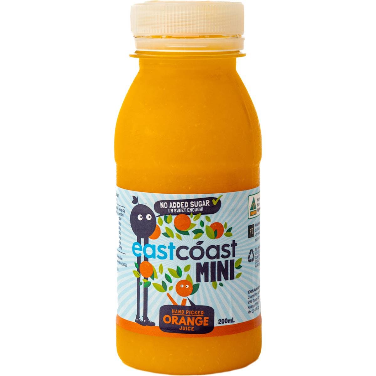 Eastcoast Mini Orange Juice 200ml Woolworths
