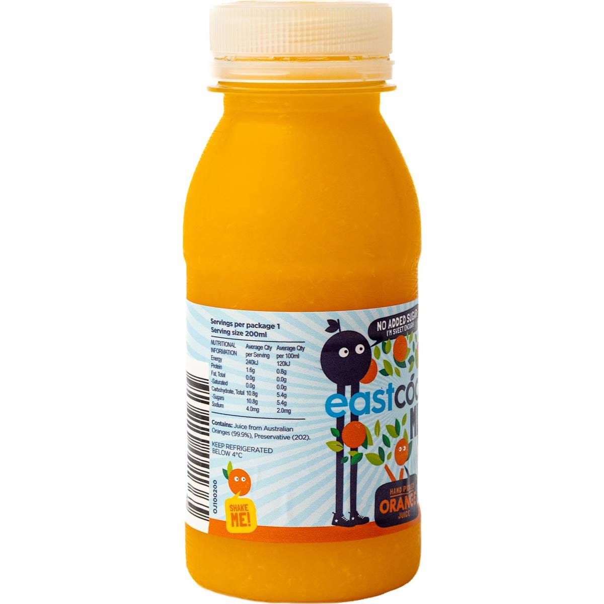 Eastcoast Mini Orange Juice 200ml Woolworths