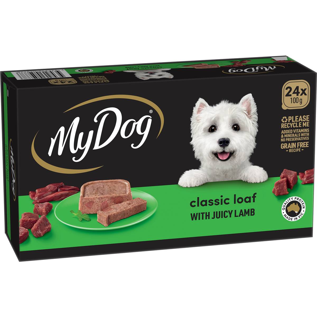 My Dog Juicy Lamb Wet Dog Food 24 X 100g Woolworths