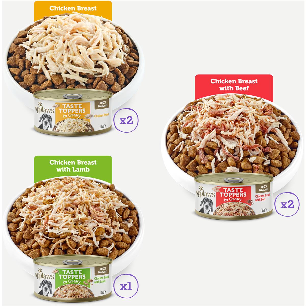 Applaws Taste Toppers Chicken Selection In Gravy 5 Pack Woolworths applaws-taste-toppers-chicken-selection-in-gravy-5-pack-woolworths