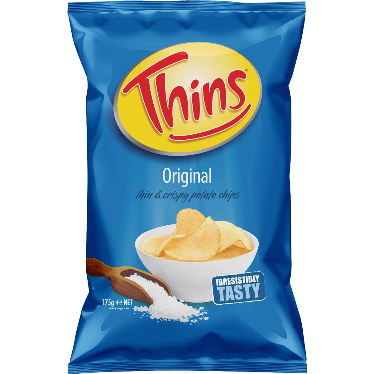 Thins Chips Share Pack Original Salted 175g Woolworths
