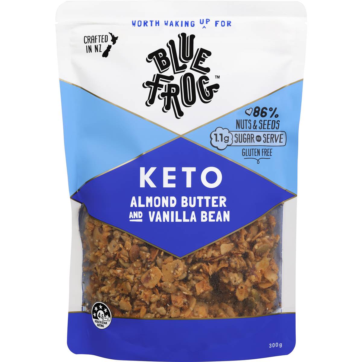 Blue Frog Keto Cereal Almond Butter & Vanilla Bean 300g Woolworths